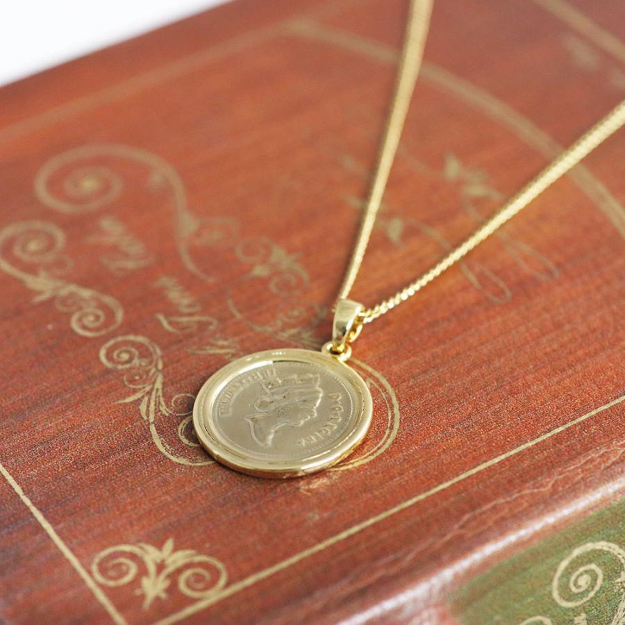 ネックレス レディース シンプル コイン 硬貨 おしゃれ ゴールド