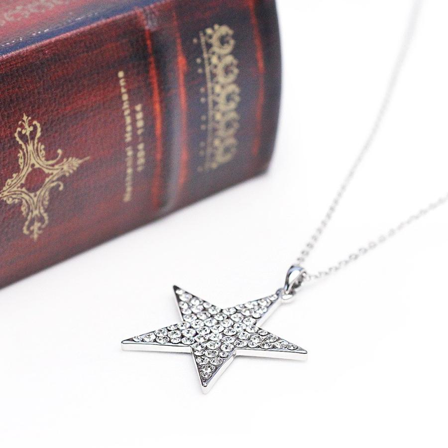 Star Jewelry シルバー925 星型ロングネックレス ネックレス レディース ロング 大ぶり スター 星 モチーフ