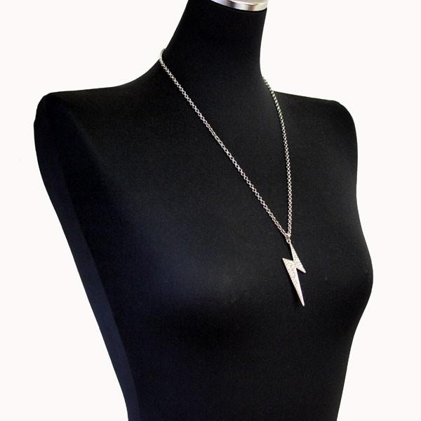 ネックレス レディース ロング イナズマ ゴールド シルバー 稲妻