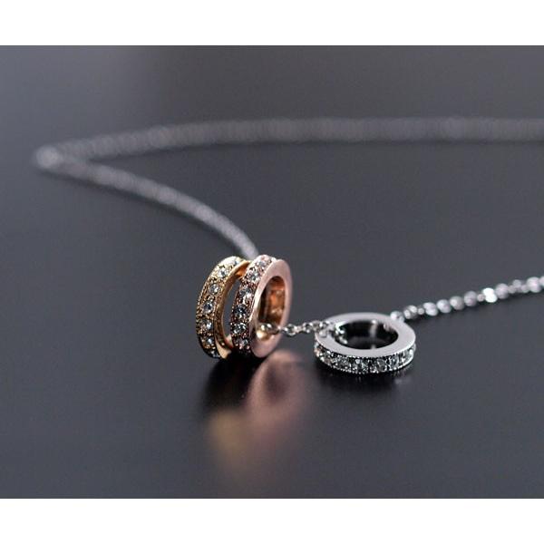 ネックレス レディース リング アクセサリー 輪っか シンプル オシャレ