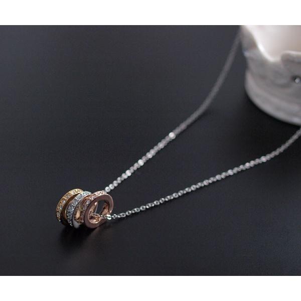 ネックレス レディース リング アクセサリー 輪っか シンプル オシャレ