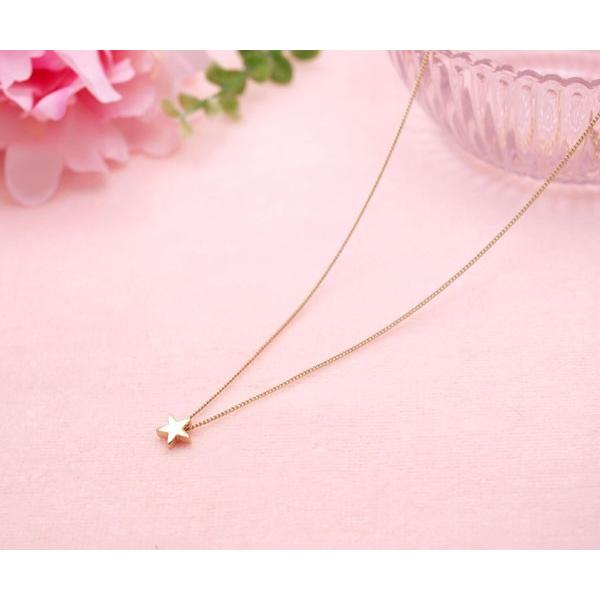 ネックレス レディース 可愛い スター 星 ペンダント 小さい シンプル