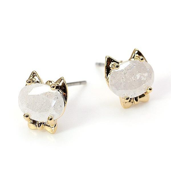 ピアス レディース 猫 ねこ 可愛い ネコ アクセサリー ゴールド 子猫  