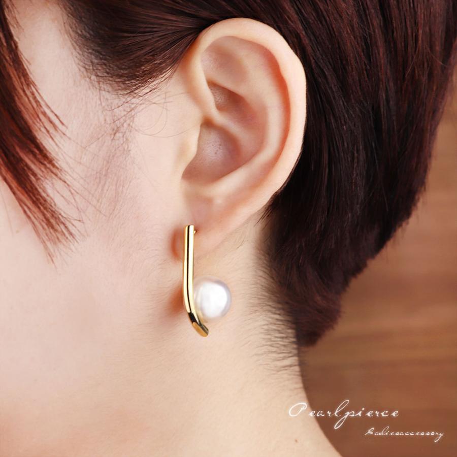 MIZUKI ダイヤモンドバードロップピアス両耳イエローゴールド14k