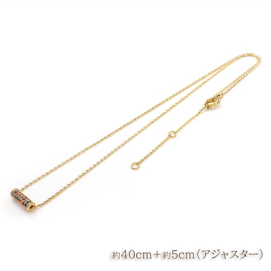 ネックレス レディース シンプル 筒型 円柱 オシャレ アクセサリー 