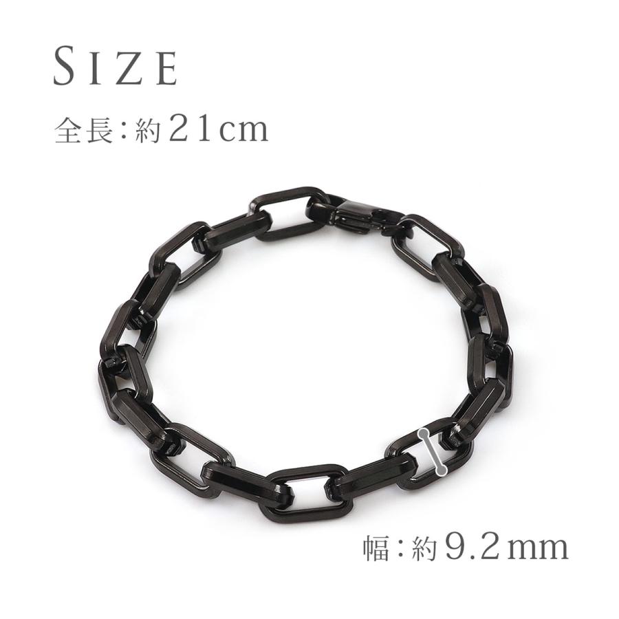 メンズ ブレスレット チェーン ブラック 男性 プレゼント 金属 メンズ ブレスレット チェーン ブラック 男性 プレゼント 金属