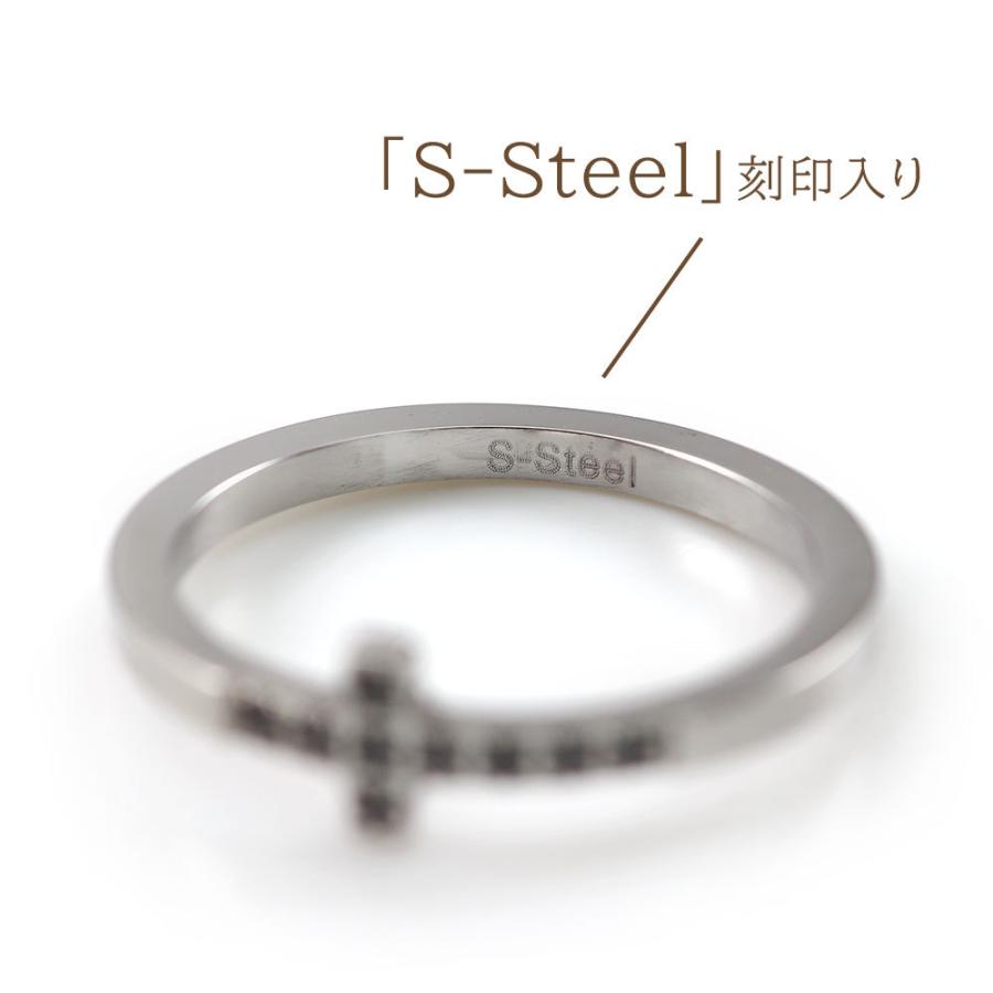 指輪 レディース 3連 セット 21号 リング クロス 十字架 モチーフ 4way