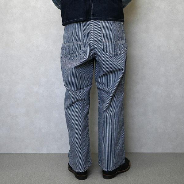 メンズ Orslow オアスロウ WIDE FIT 30'S HICKORY PAINTER PANTS