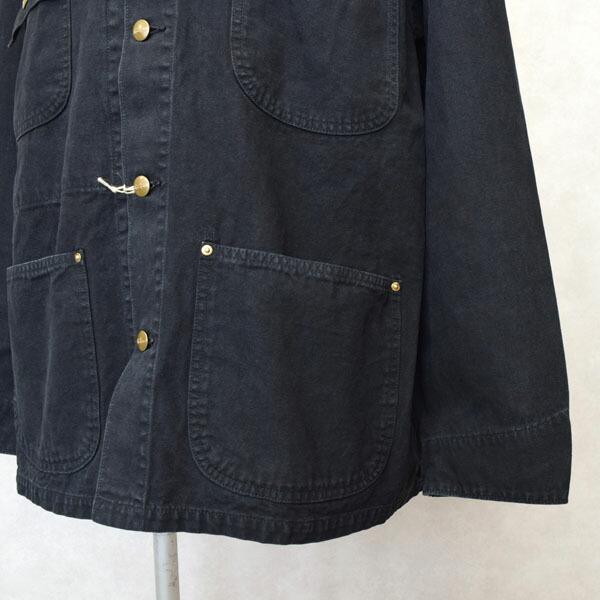 Orslow オアスロウ ブラック　デニムカバーオール orSlow（オアスロウ） デニムジャケット ルーズ フィット カバーオール