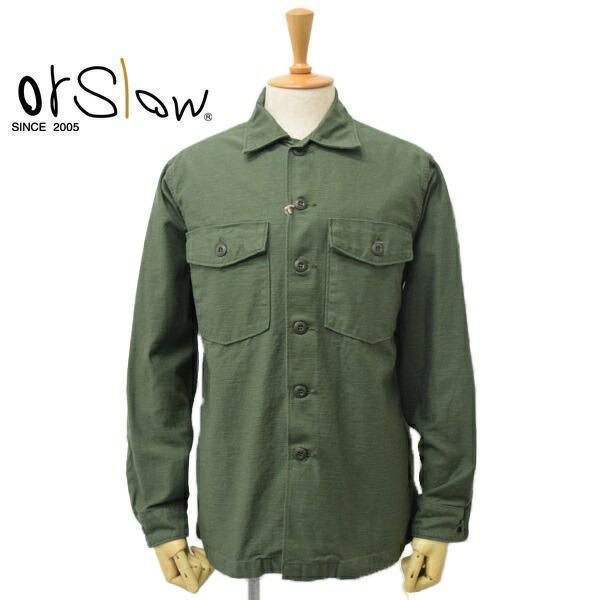 メンズ　Orslow オアスロウ US ARMY SHIRT  ミリタリージャケット　ジャケット　ユーティリティシャツ　03-8045-16