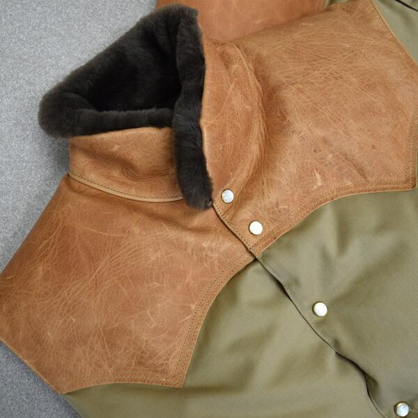 ウエアハウス ROCKY MOUNTAIN x WAREHOUSE ホースレザーヨークウエストポイントクリスティーダウンベスト WEST POINT CHRISTY DOWN VEST Lot.2238 290-252-54の画像
