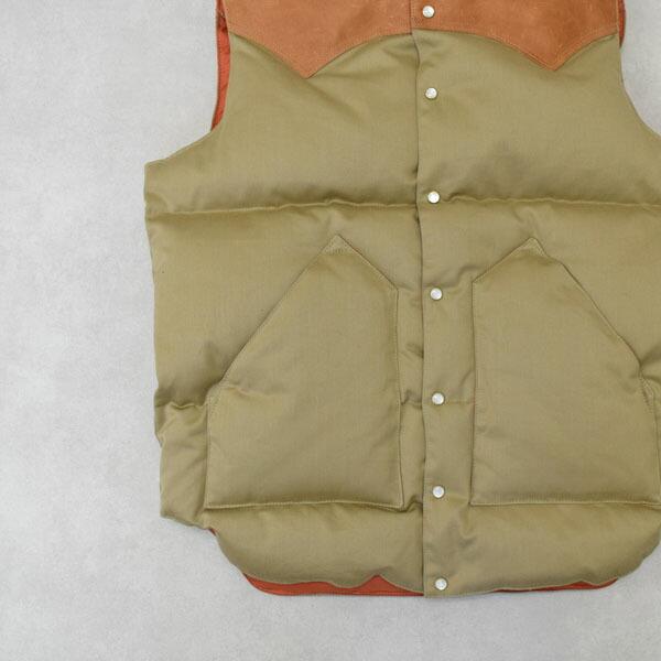 ウエアハウス ROCKY MOUNTAIN x WAREHOUSE ホースレザーヨークウエストポイントクリスティーダウンベスト WEST POINT CHRISTY DOWN VEST Lot.2238 290-252-54の画像