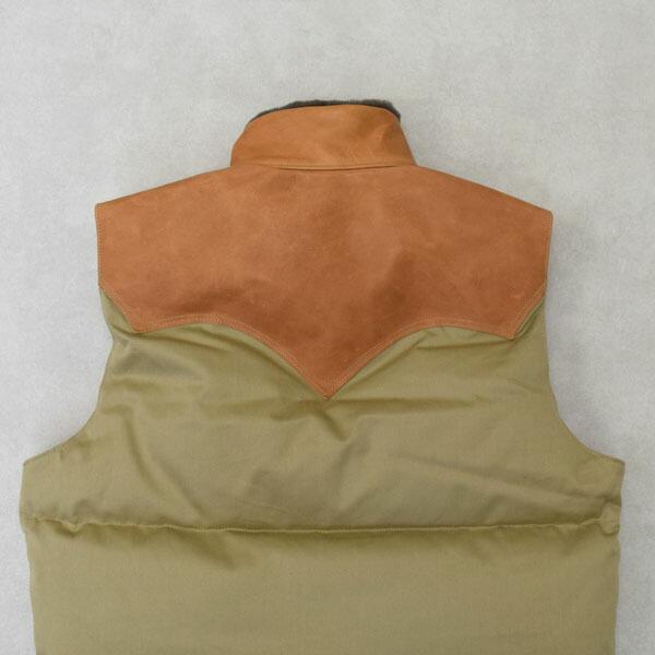 ウエアハウス ROCKY MOUNTAIN x WAREHOUSE ホースレザーヨークウエストポイントクリスティーダウンベスト WEST POINT CHRISTY DOWN VEST Lot.2238 290-252-54の画像