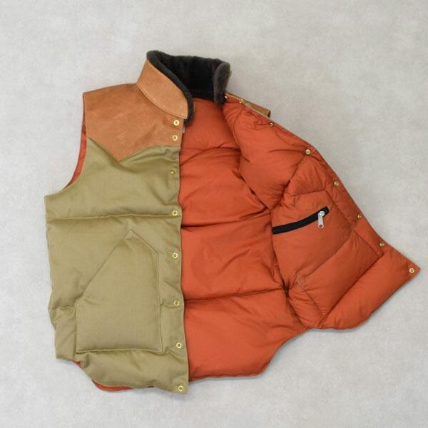ウエアハウス ROCKY MOUNTAIN x WAREHOUSE ホースレザーヨークウエストポイントクリスティーダウンベスト WEST POINT CHRISTY DOWN VEST Lot.2238 290-252-54の画像