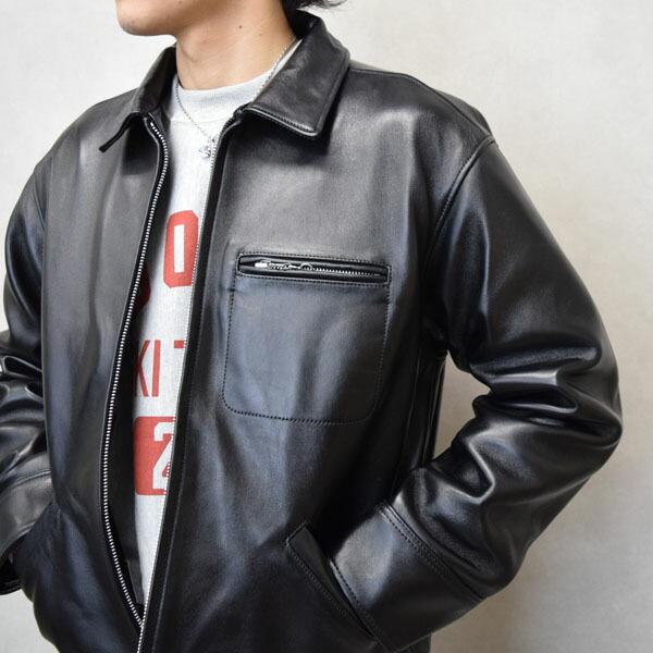 メンズ Schott ショット LEATHER TRACKER JKT ラムレザー トラッカー