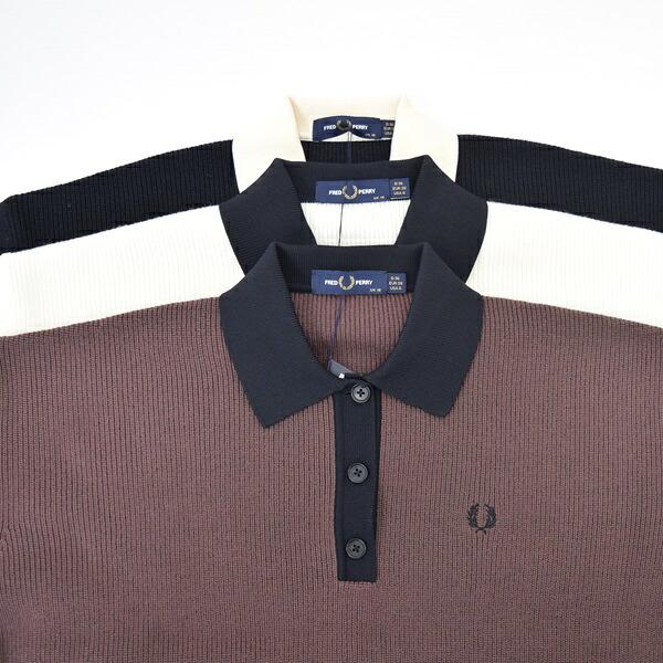 レディース Fred Perry フレッドペリー Knitted Shirt ニットポロ
