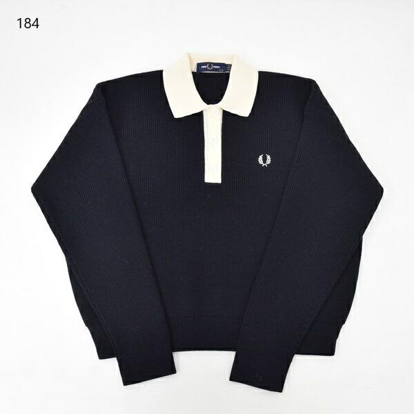 フレッドペリー FRED PERRY Knitted Shirt FRED PERRY（フレッドペリー）の「Rib Stitch Knitted Shirt