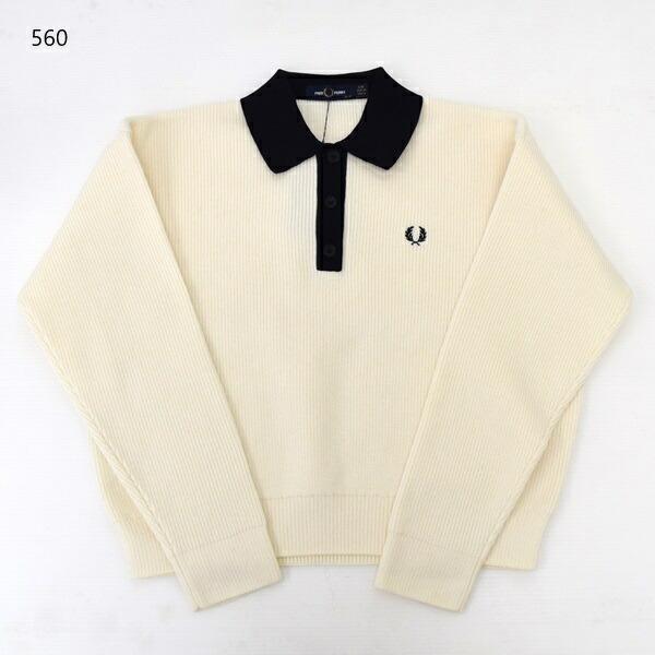 フレッドペリー　FRED PERRY ポロニット FRED PERRY ニットポロ フレッドペリー レディース トップス