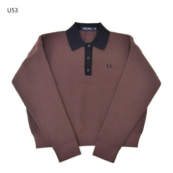 レディース Fred Perry フレッドペリー Knitted Shirt ニットポロ