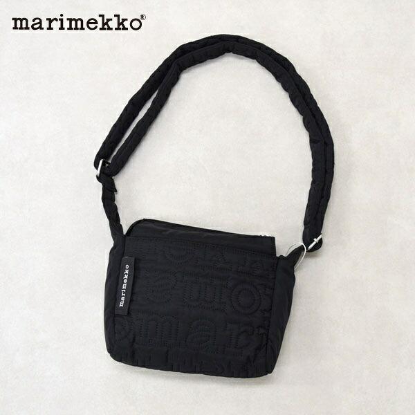 【未使用タグ有】マリメッコショルダーバックJoy Crossbody　ブラック 国内正規販売店】marimekko マリメッコ Joy Crossbody S Logo Shoulder