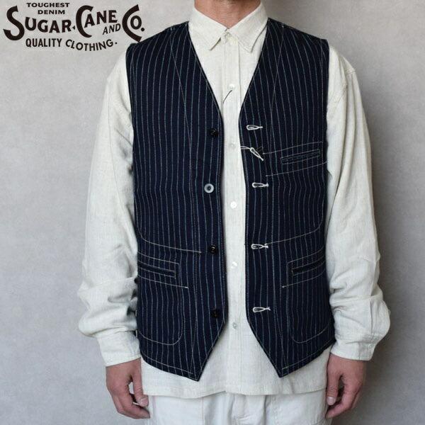 メンズ SUGAR CANE シュガーケーン 9oz. WABASH STRIPE WORK