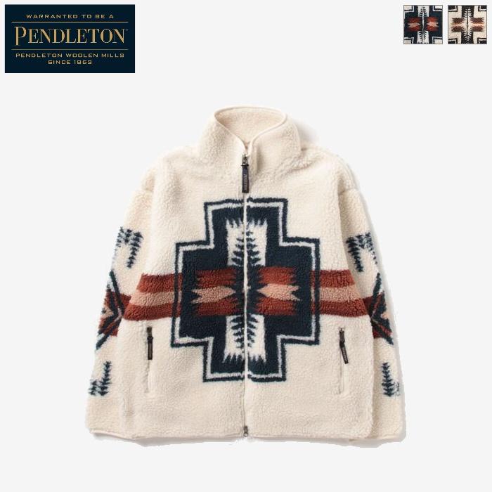 PENDLETON ペンドルトン ユニセックス ボアスタンドブルゾン フリース 