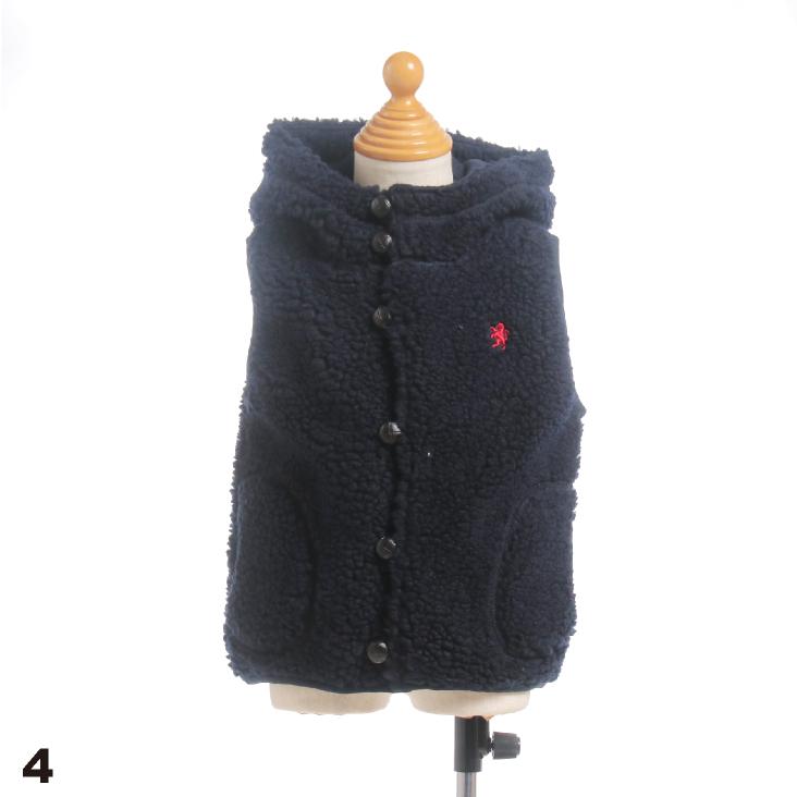 Gymphlex ジムフレックス キッズ フード付き くるみボタン ボアベスト KIDS BOA HOODED VEST　J-1142PL　｜bas-clothing｜08