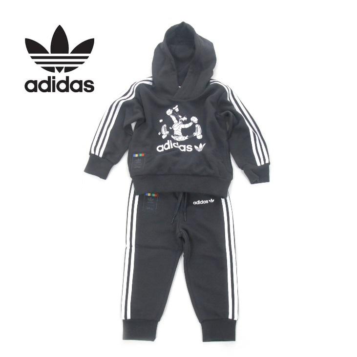 Adidas アディダス キッズ ベビー 子供用オリジナルス スポーツ グーフィー パーカー 上下セット Gd2791 fwkd 511 137 Adgoofyh Bas Clothing 通販 Yahoo ショッピング