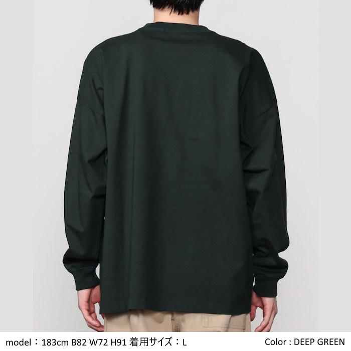 Gymphlex ジムフレックス メンズ クルーネック ヘビーウェイトジャージー 長袖ビッグTシャツ ロンT CREW NECK L/S T-SHIRT　GY-C0297 HWJ｜bas-clothing｜05