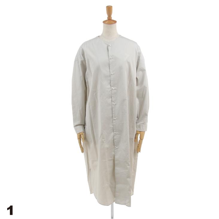 海外限定 Gymphlex ジムフレックス レディース ノーカラーシャツワンピース Shirts Gy G0031bit ワンピース カラー 2 Mole Brown Brn Acte Paris Org