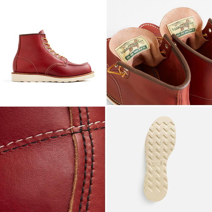 RED WING レッドウィング メンズ 6インチ クラシックモック ワークブーツ レースアップ ショート丈 6" CLASSIC MOC　STYLE NO.8875｜bas-clothing｜04