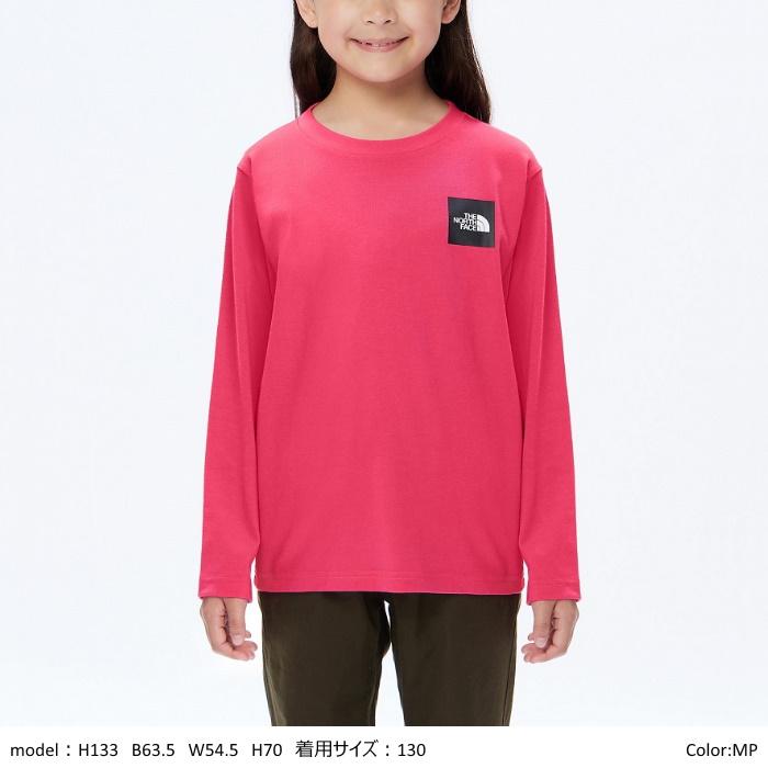 ザ・ノースフェイス THE NORTH FACE キッズ ロングスリーブスモールスクエアロゴティー 長袖Tシャツ ロンT L/S Small Square Logo Tee　NTJ32357｜bas-clothing｜02