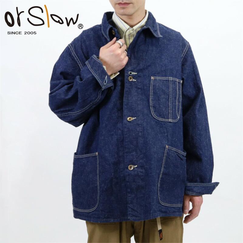 or Slow デニムカバーオールスプラッシュ加工 or Slow デニムカバーオールスプラッシュ加工