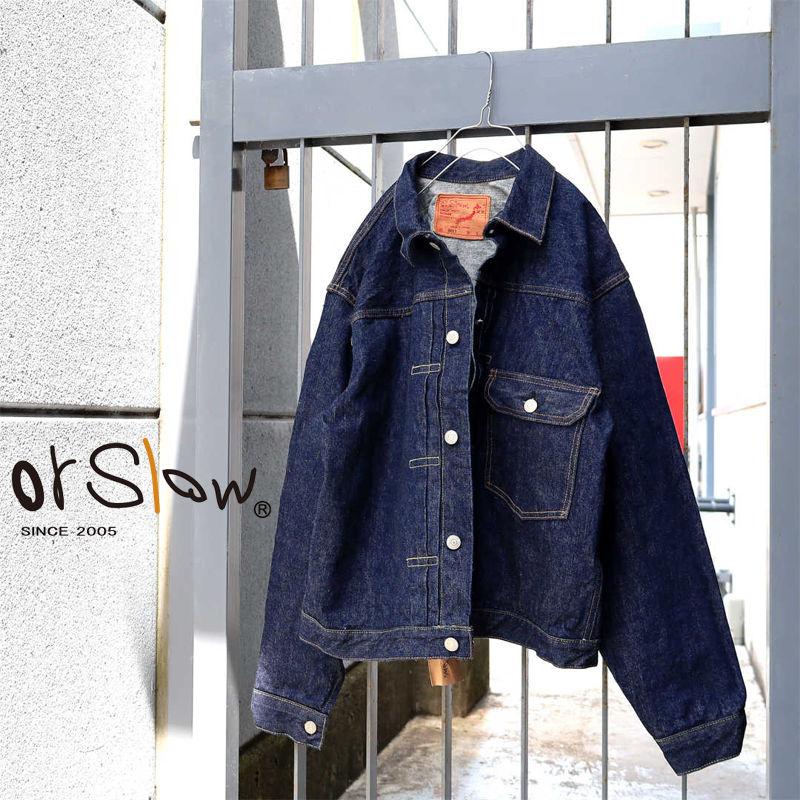 オアスロウ orSlow/デニムジャケット/TYPE1 プリーテッドフロントデニムブラウス/03-6011-81/メンズ【正規取扱】