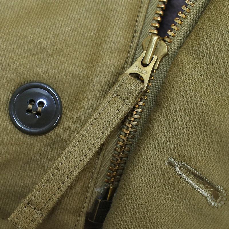 バズリクソンズ BUZZ RICKSONS/デッキジャケット/Type N-1 Khaki “NAVY DEPARTMENT DEMOTEX-ED” /BR15345/メンズ【正規取扱】の画像