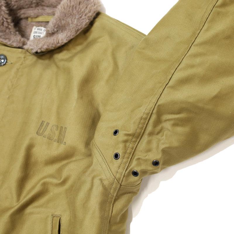 バズリクソンズ BUZZ RICKSONS/デッキジャケット/Type N-1 Khaki “NAVY DEPARTMENT DEMOTEX-ED” /BR15345/メンズ【正規取扱】の画像