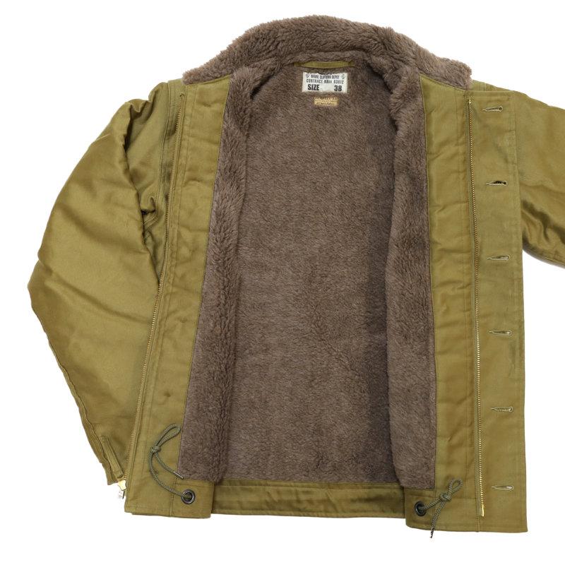 バズリクソンズ BUZZ RICKSONS/デッキジャケット/Type N-1 Khaki “NAVY DEPARTMENT DEMOTEX-ED” /BR15345/メンズ【正規取扱】の画像