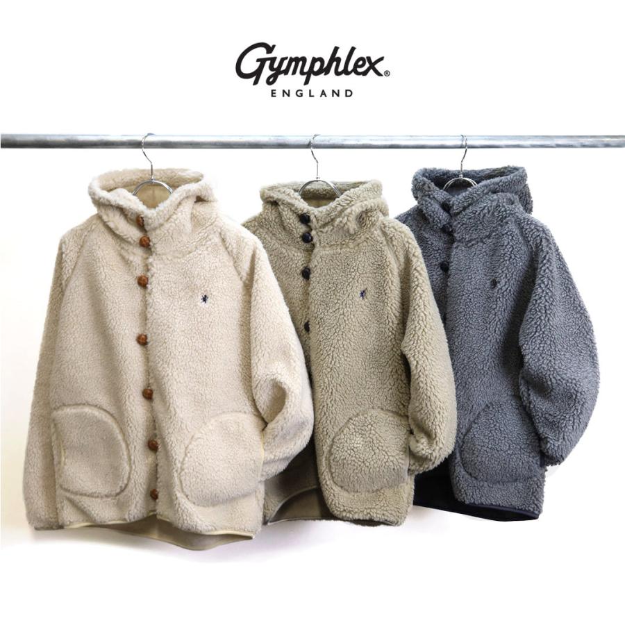 ジムフレックス Gymphlex/アウター/ボア フーデットジャケット/J-1185