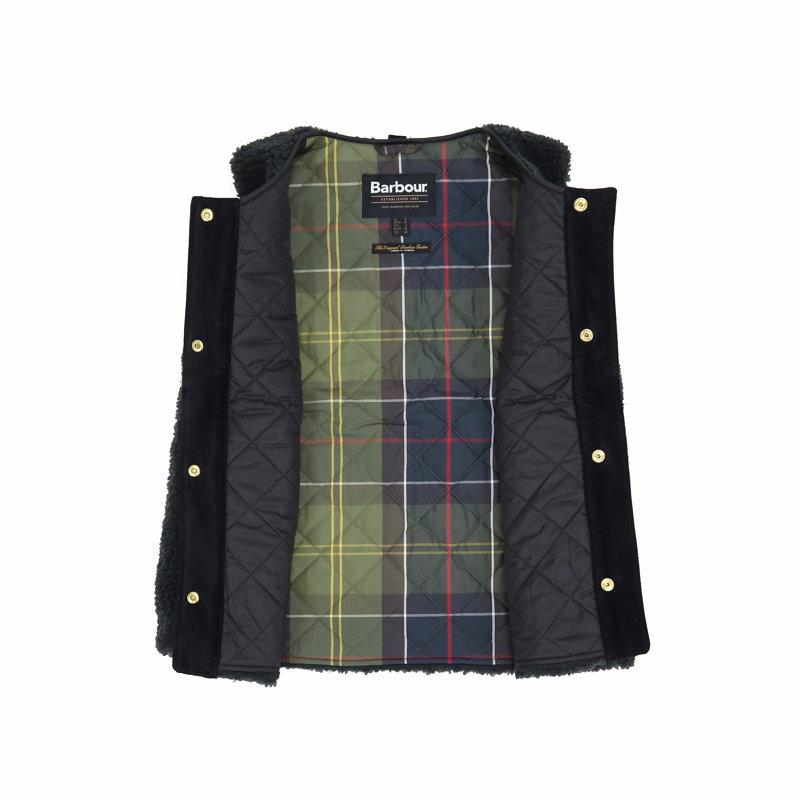 Barbour/ Dulsie(ダルシー) ボアライナーベスト(ブラック) Demi-Luxe BEAMS（デミルクス ビームス）Barbour / DULSIE ボア