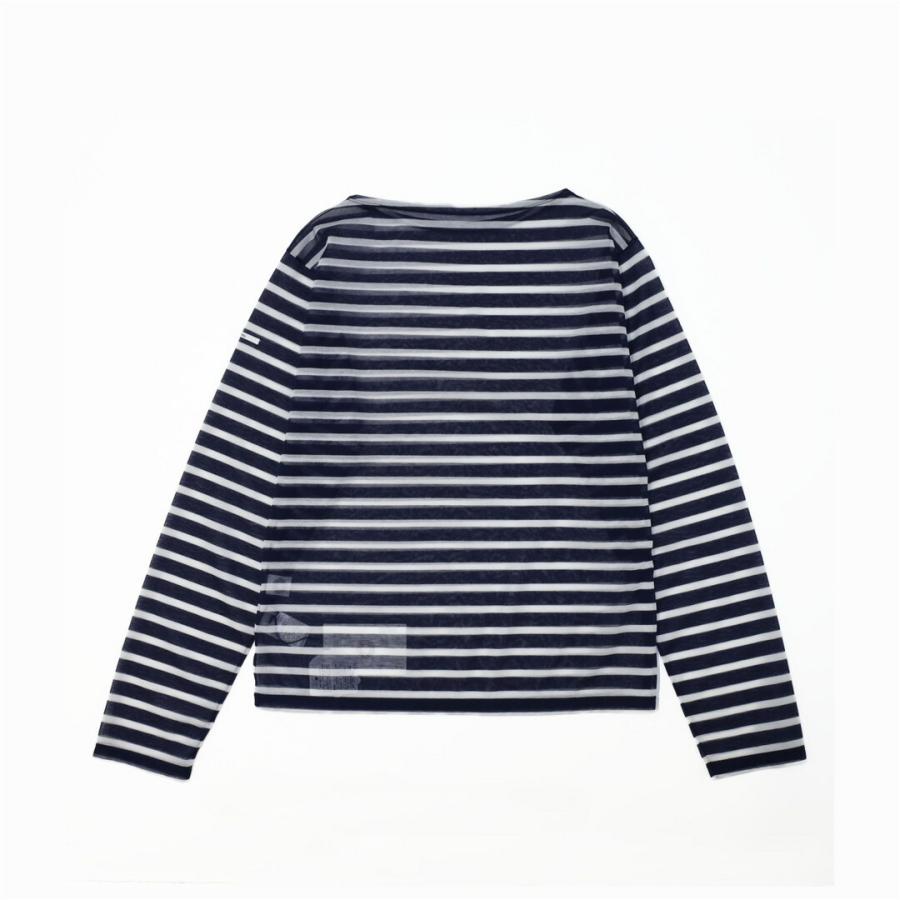 オーシバル ORCIVAL/ボーダー Tシャツ/シースルー ボートネック 長袖