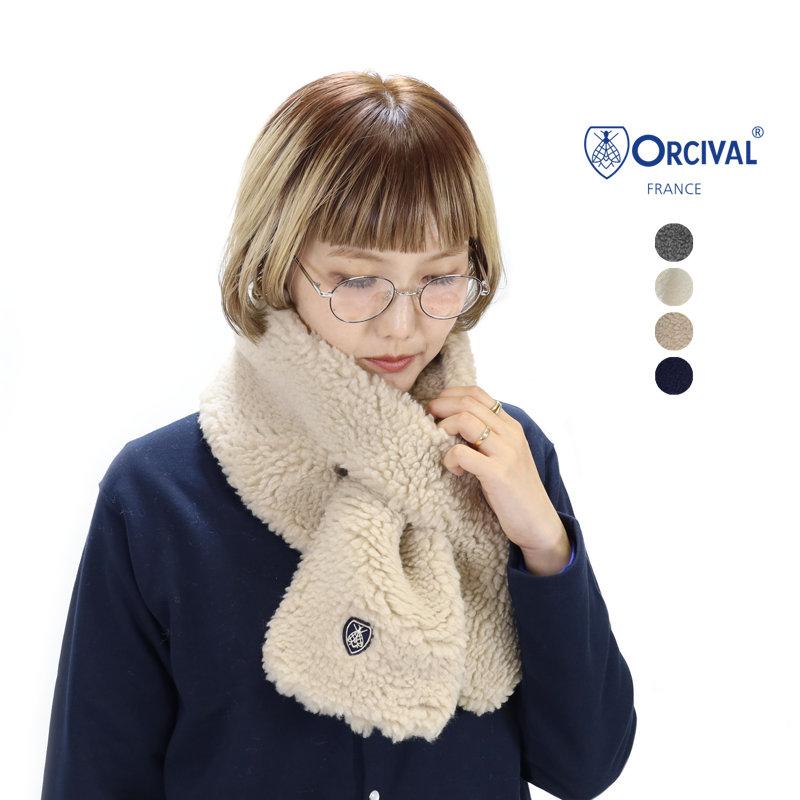 オーシバル ORCIVAL/【別注】ウール ボア マフラー/OR-H0375 BFF-BA