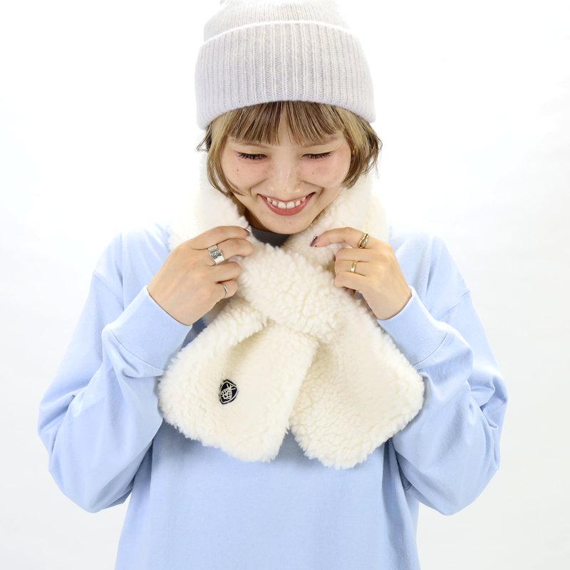 オーシバル ORCIVAL/【別注】ウール ボア マフラー/OR-H0375 BFF-BA