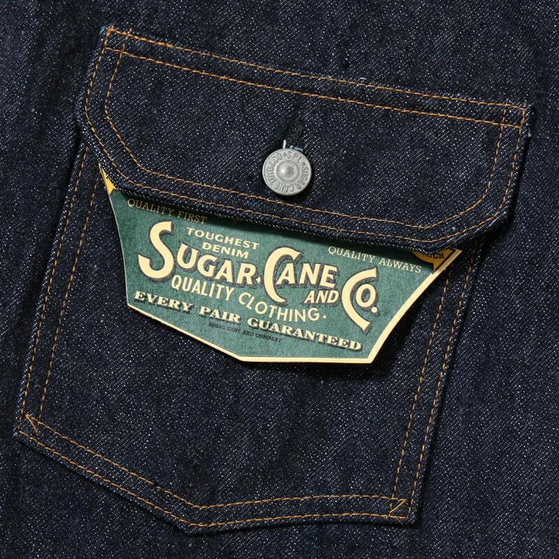 シュガーケーン SUGAR CANE/ジャケット/13oz. デニム ブラウス 1936年モデル Tバック/SC11936T/メンズ【正規取扱】の画像