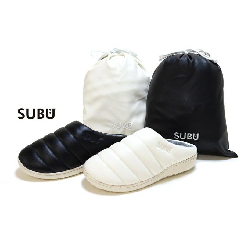SUBU キルティングサンダル ホワイト 収納袋付き SUBU（スブ） サンダル 冬 通販 冬用サンダル 暖かいサンダル