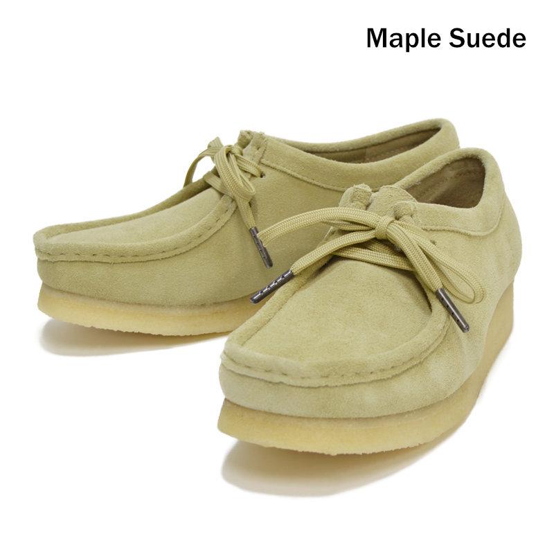 Ｊ598 クラークス ワラビーブーツ US8 約26cm グレー スエード Clarks クラークス レディース ワラビー エヴォシューズ