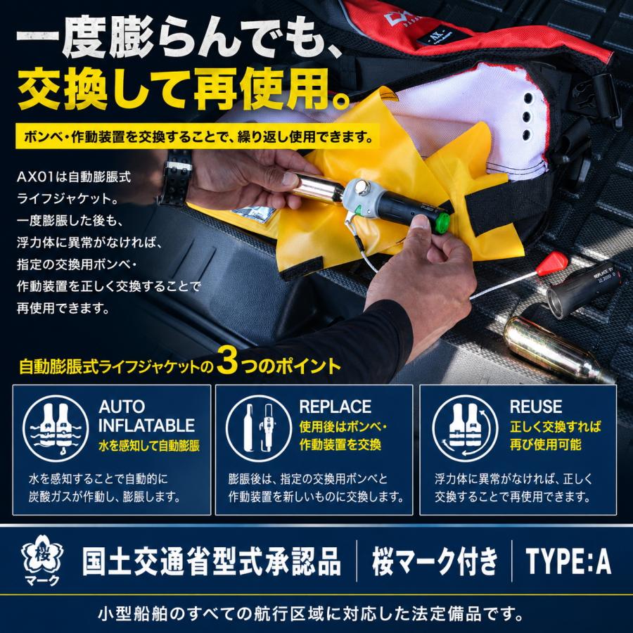 BASARO (バサロ) ライフジャケット 桜マーク 大人用 釣り AIR RIDE