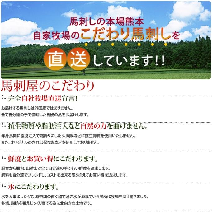 馬刺し ギフト 馬肉 熊本 ギフト スライスセット スライス済み 柔らか 霜降り入 350g 贈答 父の日 母の日｜basashi｜06