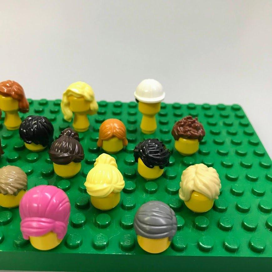 正規品 LEGO レゴ   ミニフィグ用　ヘアー　髪の毛　髪型　パーツ　２０個　まとめ売り NH-018  361｜baseballfarm｜02