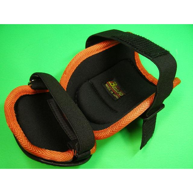 ベルガード　エルボガード BELGARD ベルガード ブラック×オレンジヘリ Bマークゴールド アーム