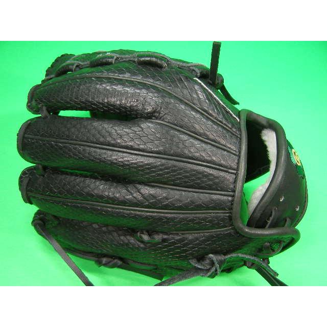 型付け加工済み ベースボールフィールド 投手・オールラウンド用 型押し革 ブラック バスケットウェブ 硬式野球用 ソフトボール用 BASEBALL FIELD 珍しい 珍品 | BELGARD | 01